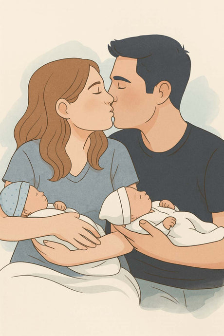 ¿Cómo organizar las noches con gemelos recién nacidos? Colecho, vínculo y lactancia ❤️