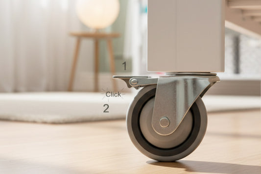 🏃🏻‍♀️4 ruedas antiderrapantes con freno para Cuna Colecho